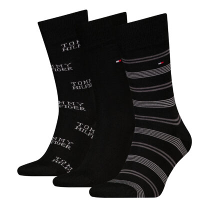 Pack 3 Calcetines Tommy Hilfiger Black - Imagen 3