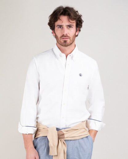 Camisa El Ganso Oxford Lisa Blanca