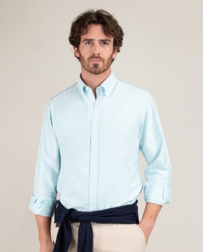 Camisa El Ganso Oxford Lisa Turquesa