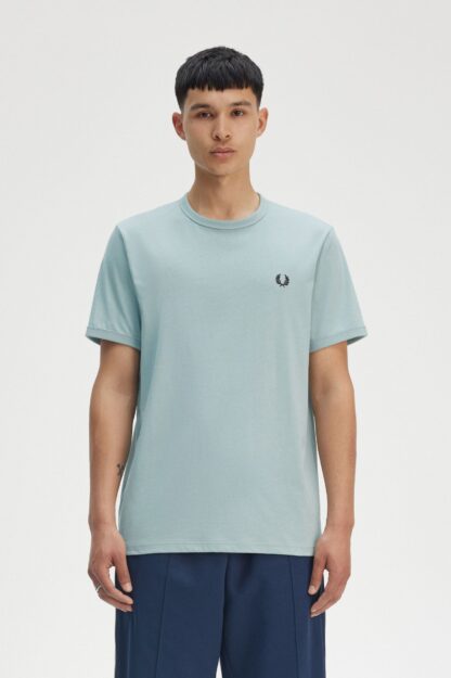 Camiseta Fred Perry Azul Plata