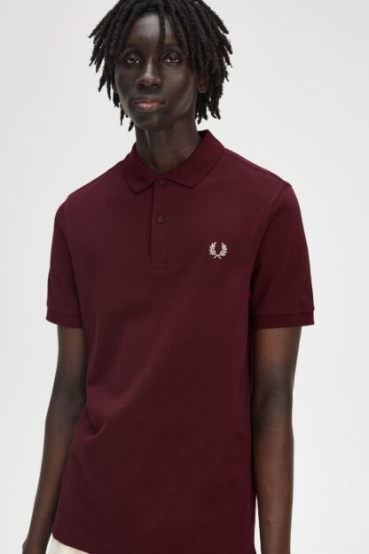 Polo Fred Perry Rojo Oscuro - Imagen 5