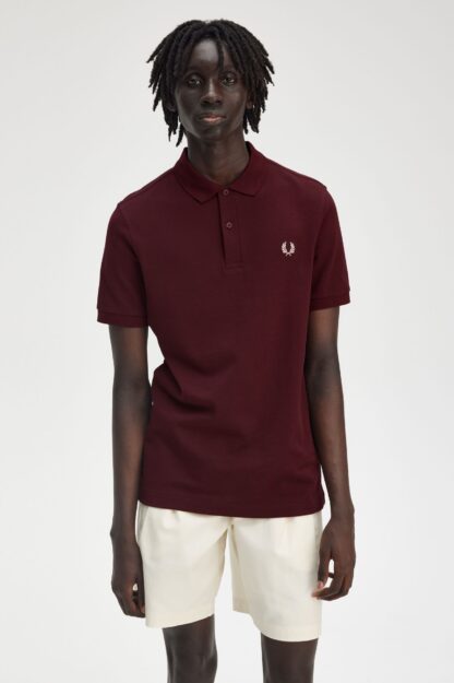 Polo Fred Perry Rojo Oscuro - Imagen 6