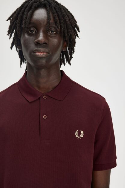 Polo Fred Perry Rojo Oscuro - Imagen 7