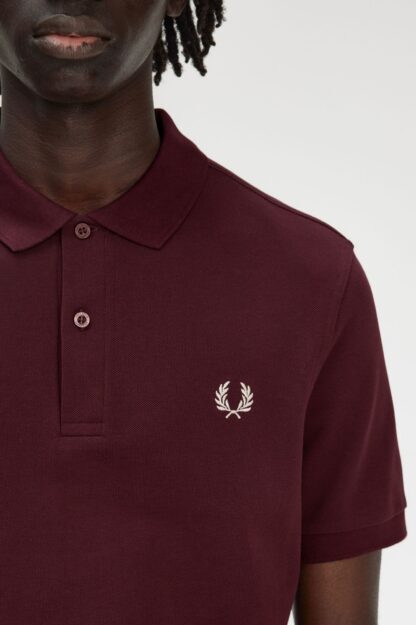 Polo Fred Perry Rojo Oscuro - Imagen 8